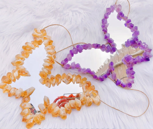 Amethyst/Citrine crystal suncatcher druzy