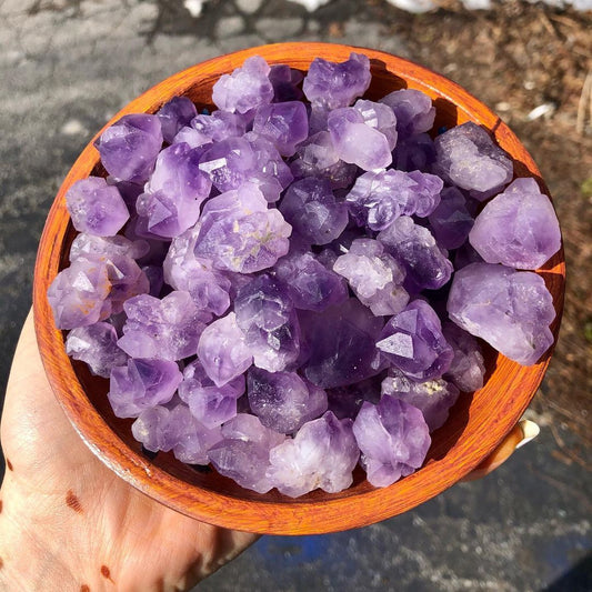 Natural Amethyst Quartz Petal Point