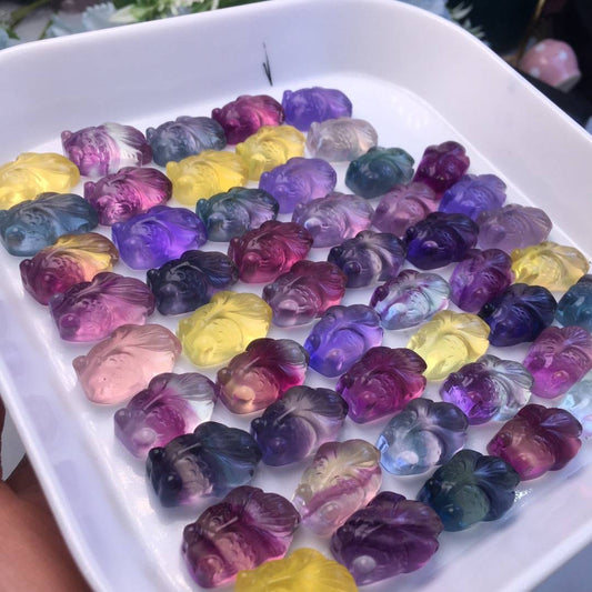 Fluorite goldfish (free drilling)