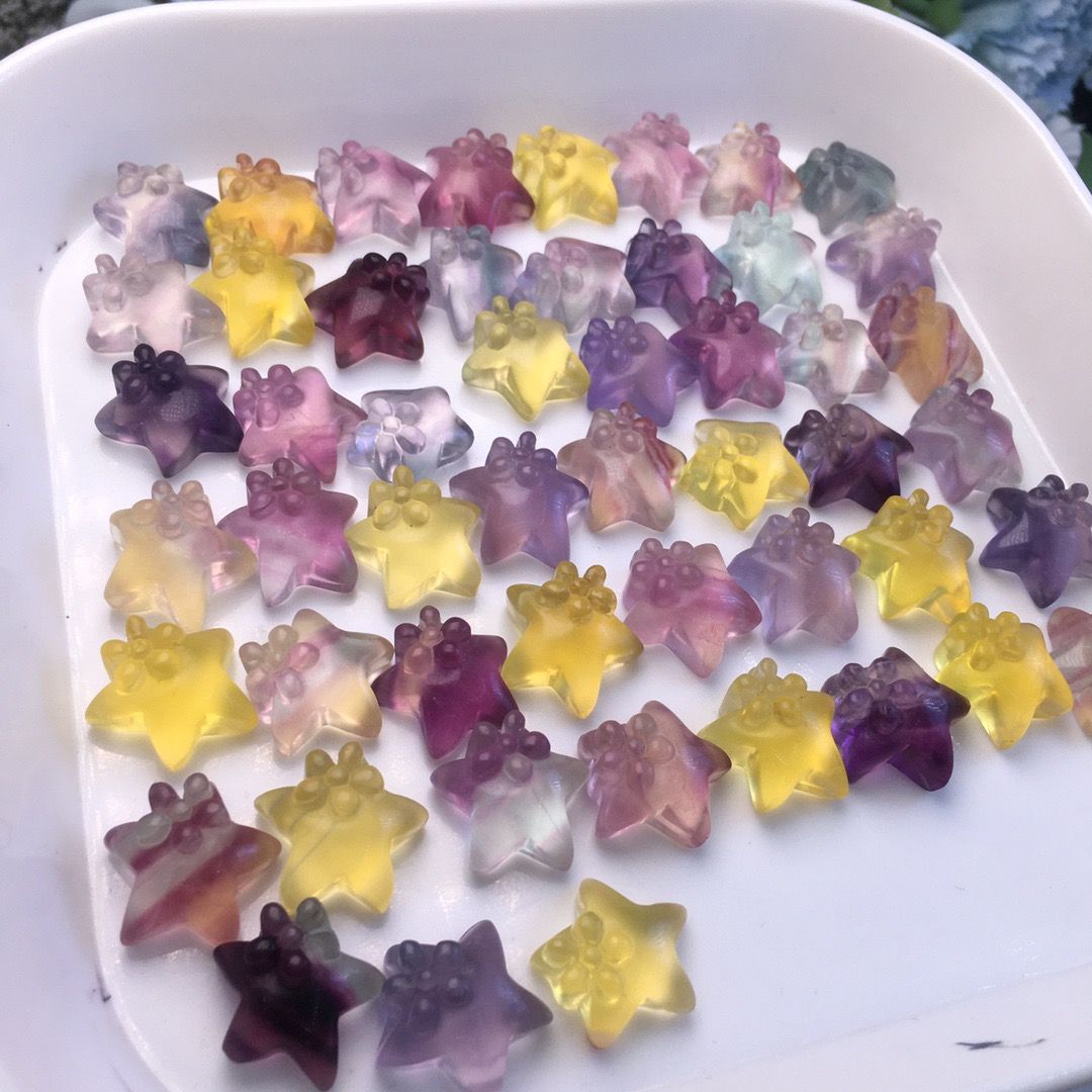Fluorite starfish (free drilling)