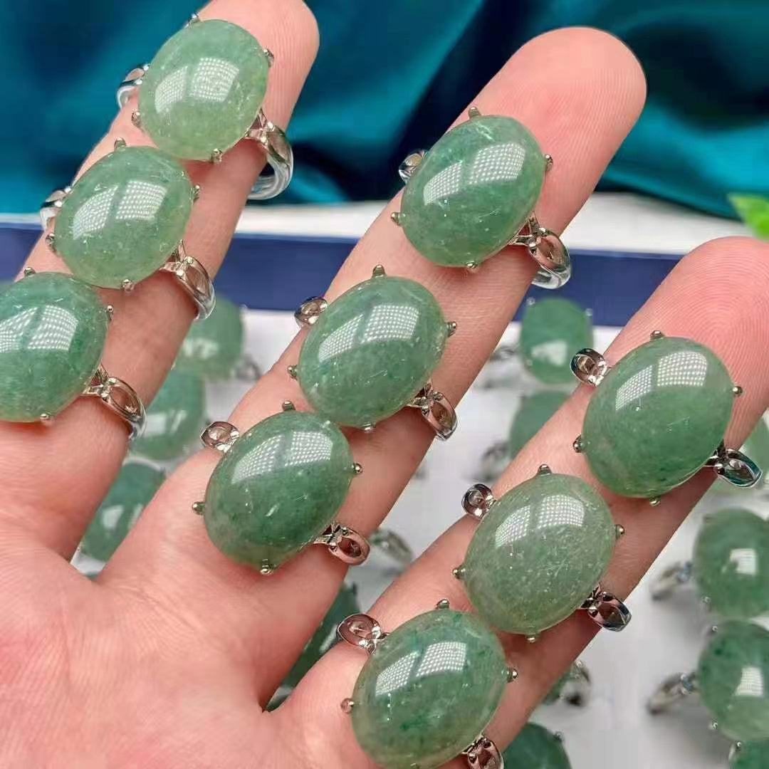 Green Aventurine Rings