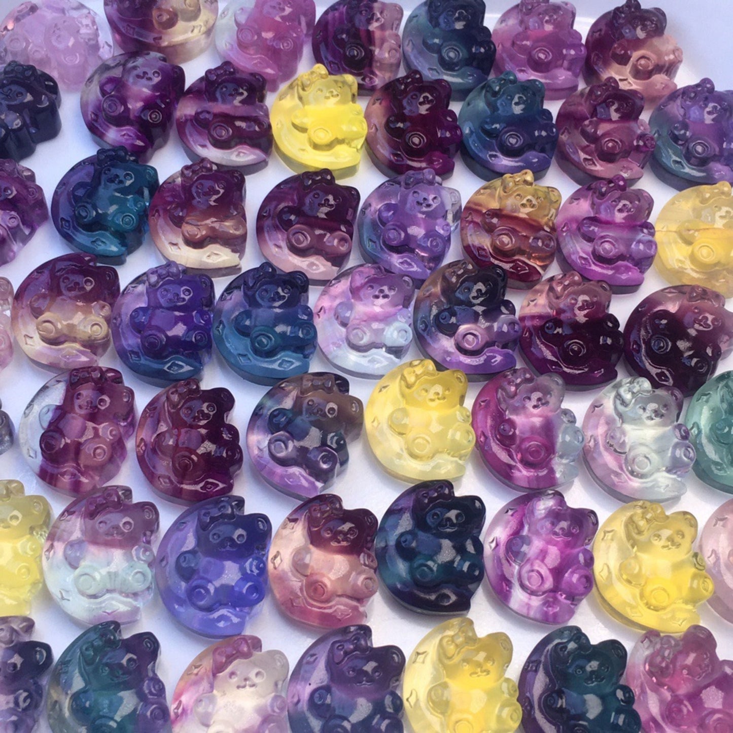 Fluorite Bear Pendants