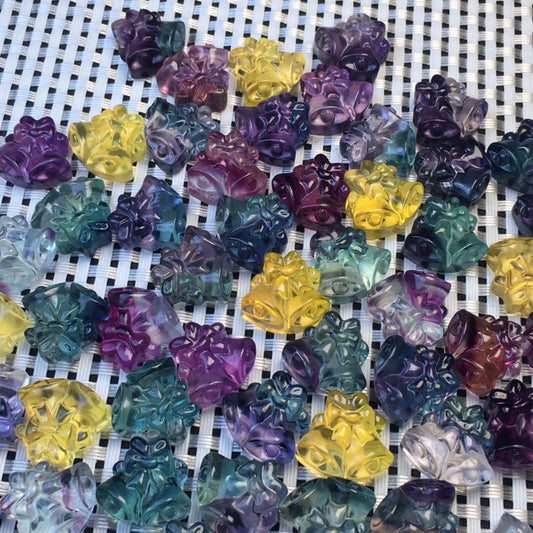 Fluorite Christmas Bell Pendants