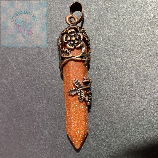 Copper Chrysanthemum Pendants