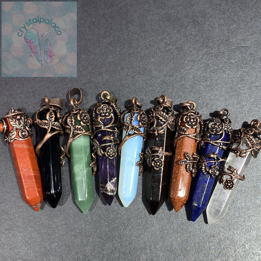 Copper Chrysanthemum Pendants