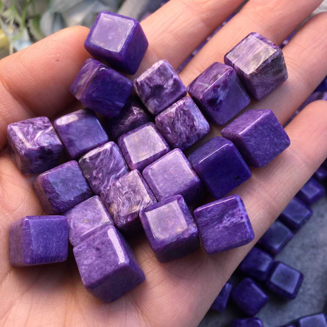 Ultra high quality Charoite Cubes