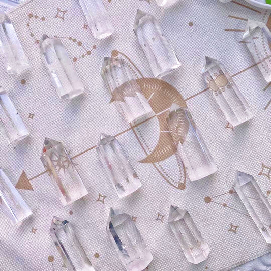 Clear quartz towers