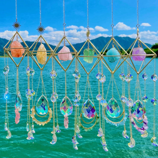 Aura gemstone suncatcher & Rainbow maker