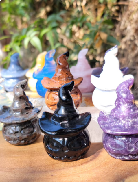 Crystal Pumpkin Witches