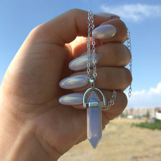 Fashion Opal Pendant Necklace