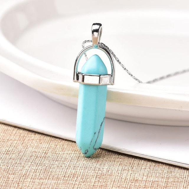 Natural Crystal Point Pendant