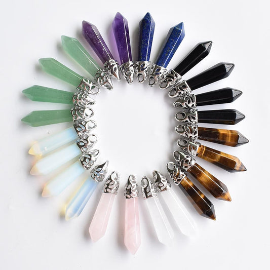Fashion natural pillar charms pendants