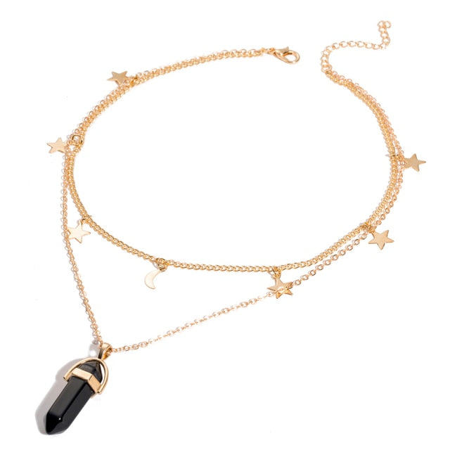 Fashion Opal Pendant Necklace