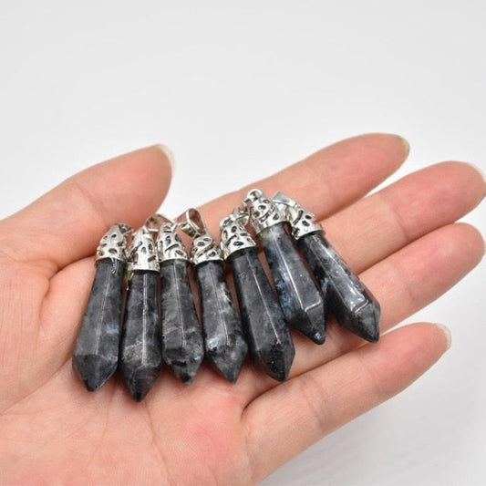 Fashion natural pillar charms pendants