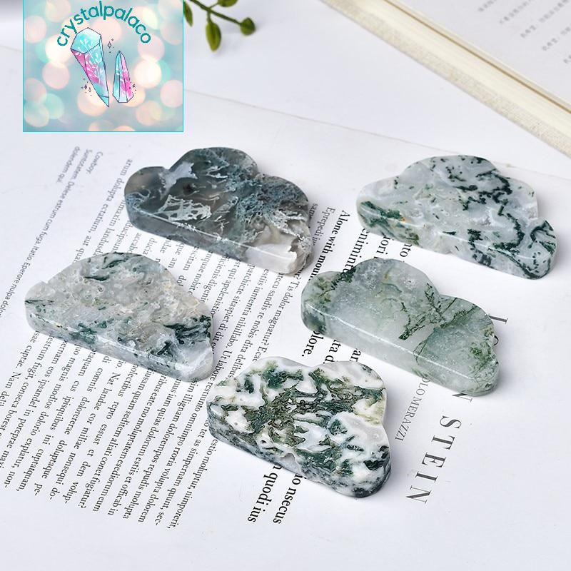 Natural Moss Agate Clouds