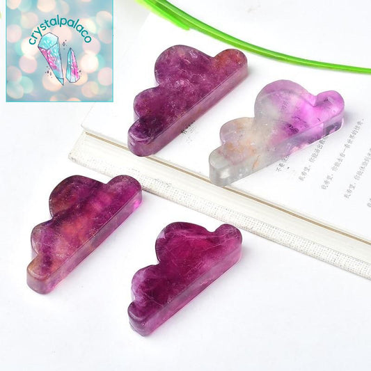 Rare Beautiful Natural Watermelon Fluorite Gemstone Crystal Mini Cloud Craft Energy Healing Aura Garden Home Decoration Diy Gift