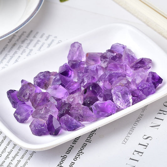Natural Gem Crystals Amethyst Quartz Raw Pendant