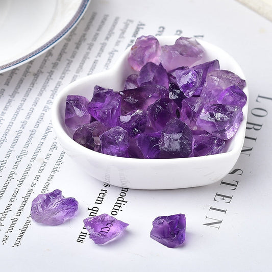 Natural Gem Crystals Amethyst Quartz Raw Pendant