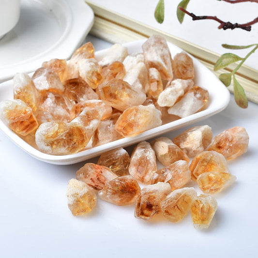 Rare Beautiful Natural Crystal Citrine Rough Stone