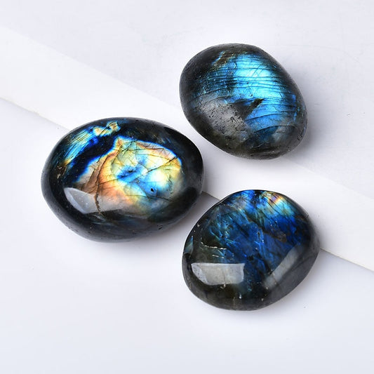 Natural Labradorite Palm Stone