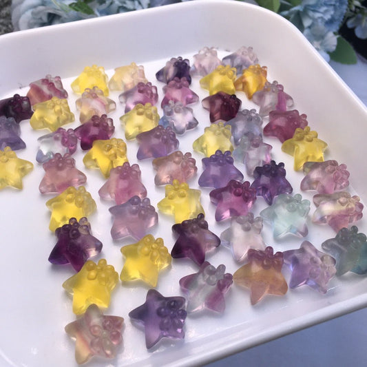 Fluorite starfish (free drilling)