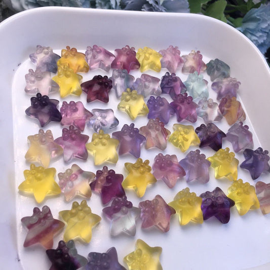 Fluorite starfish (free drilling)