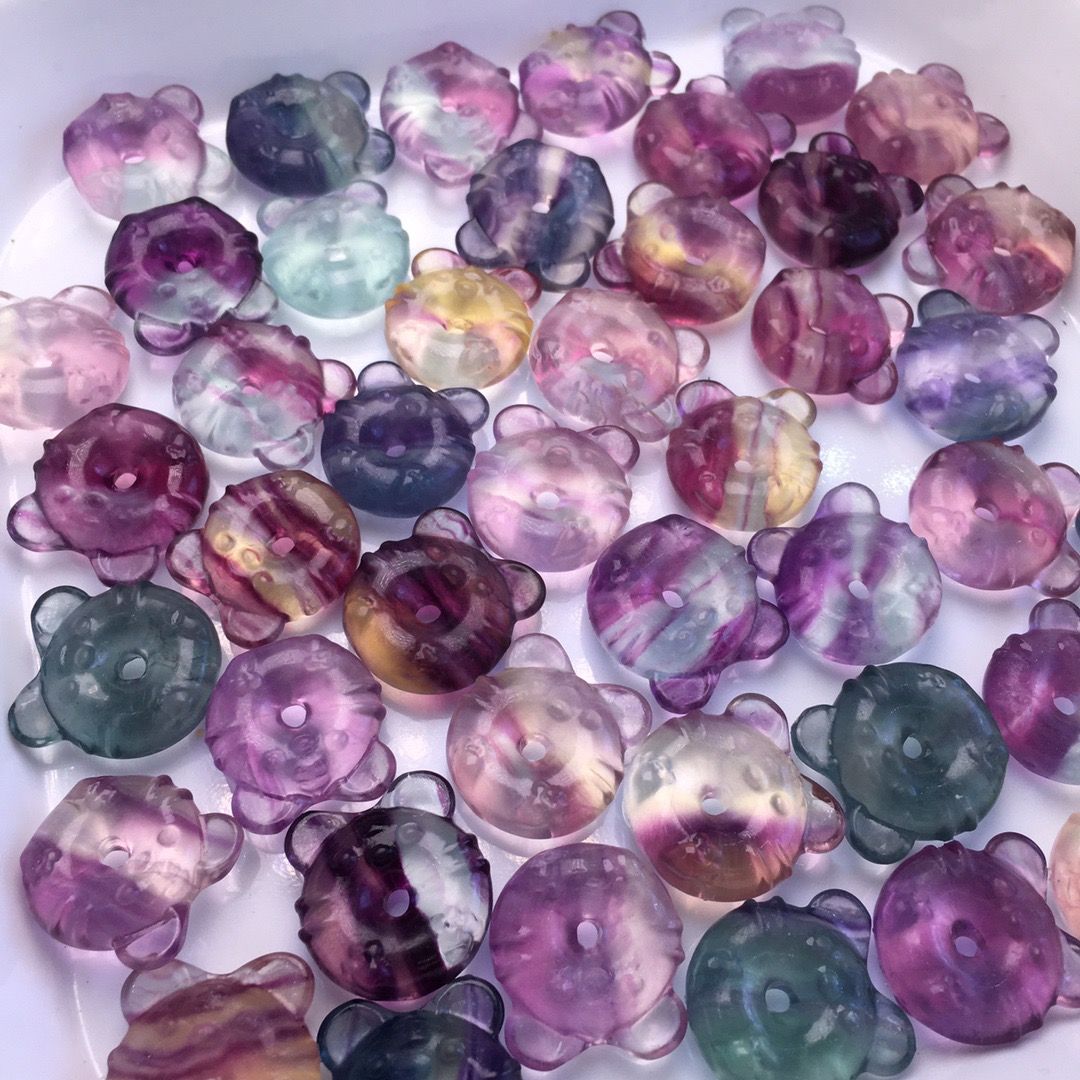 Fluorite tiger ( free drilling )