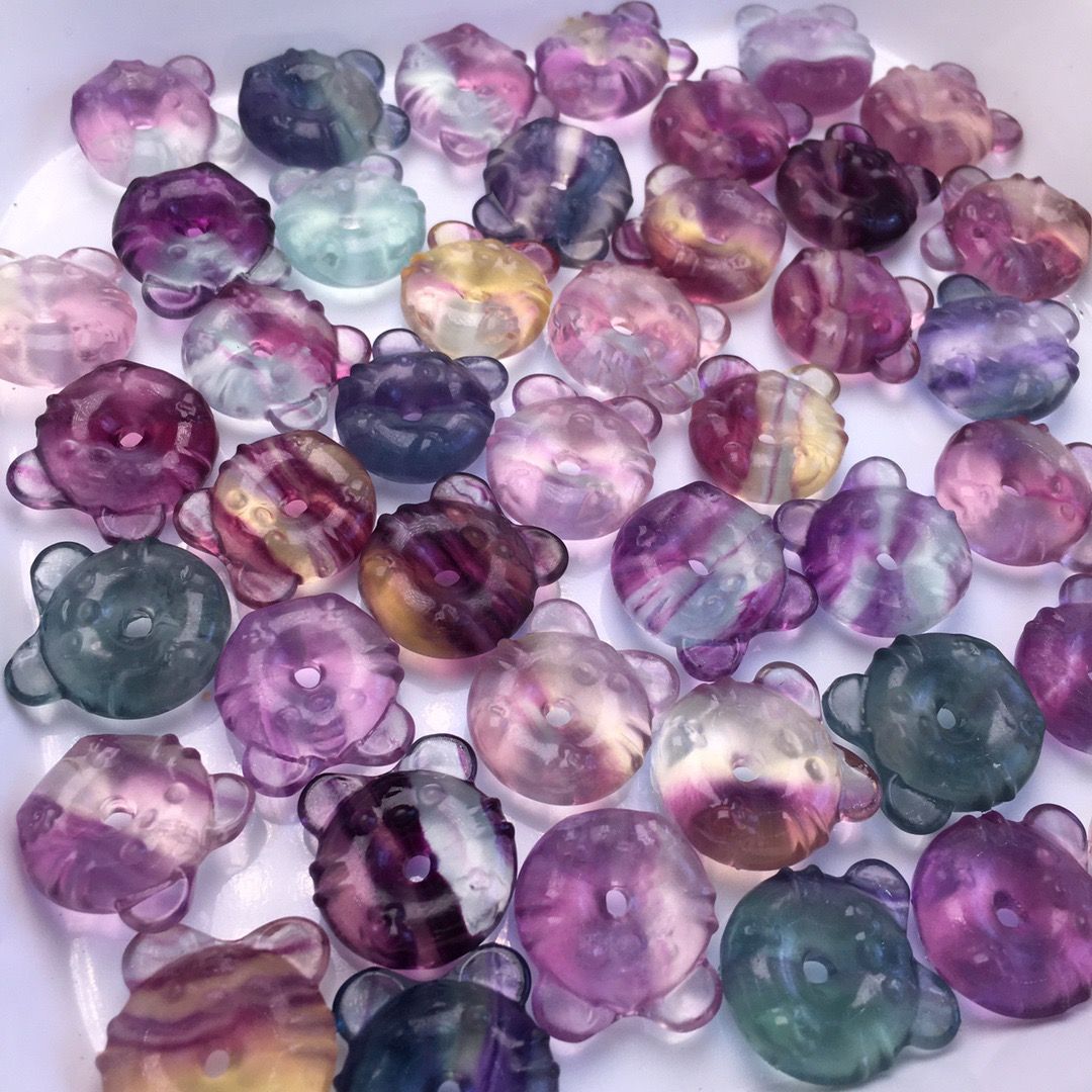 Fluorite tiger ( free drilling )