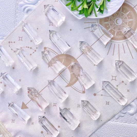 Clear quartz towers