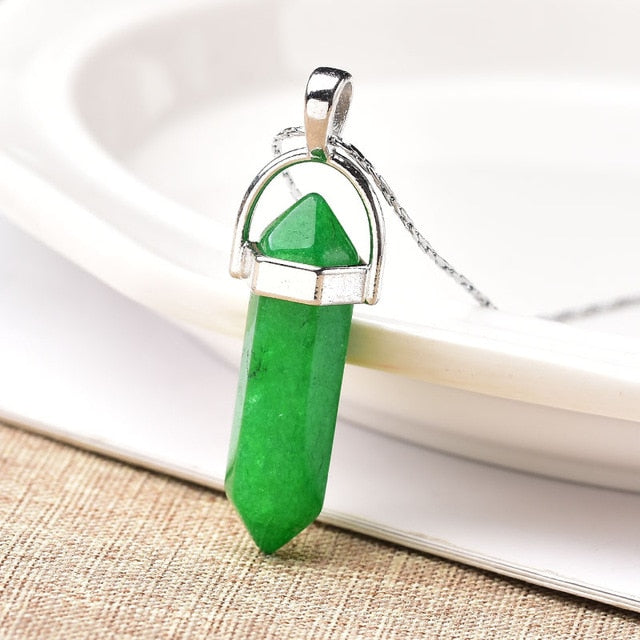 Natural Crystal Point Pendant