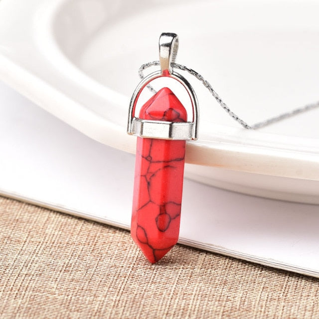 Natural Crystal Point Pendant