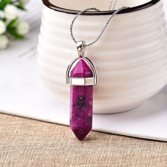 Natural Crystal Point Pendant