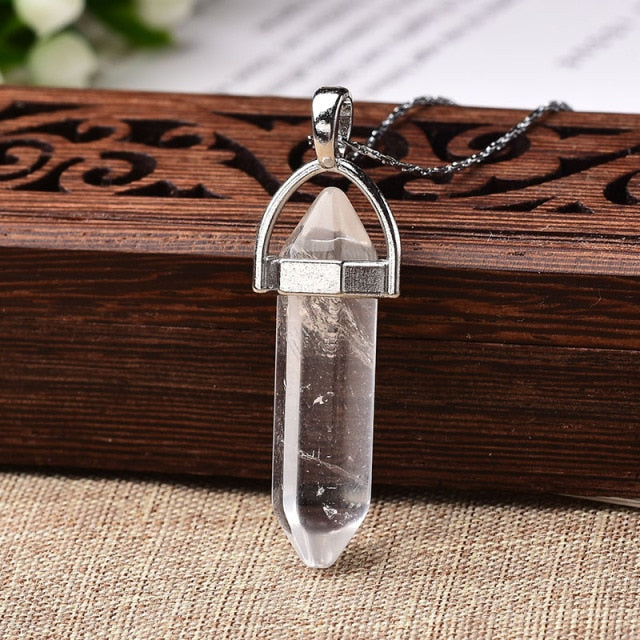 Natural Crystal Point Pendant