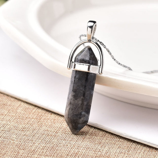 Natural Crystal Point Pendant