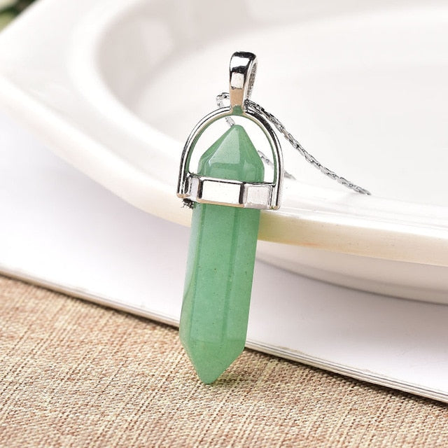 Natural Crystal Point Pendant