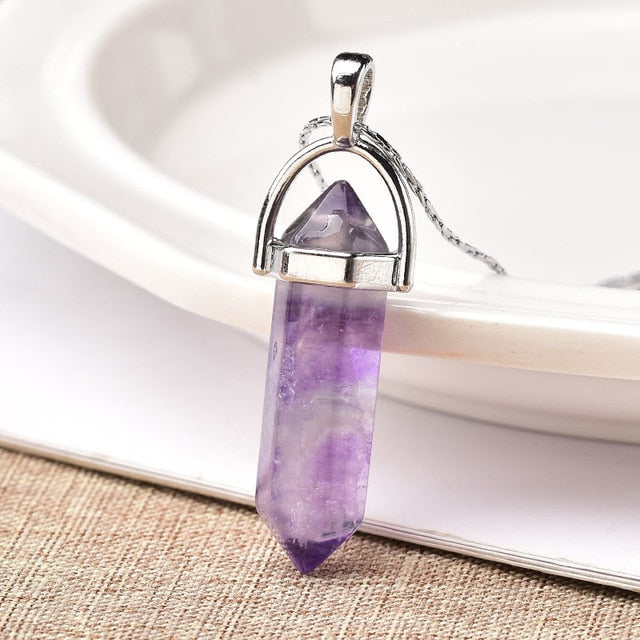 Natural Crystal Point Pendant