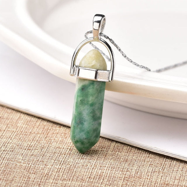 Natural Crystal Point Pendant