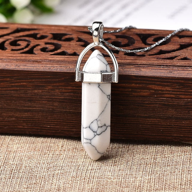 Natural Crystal Point Pendant