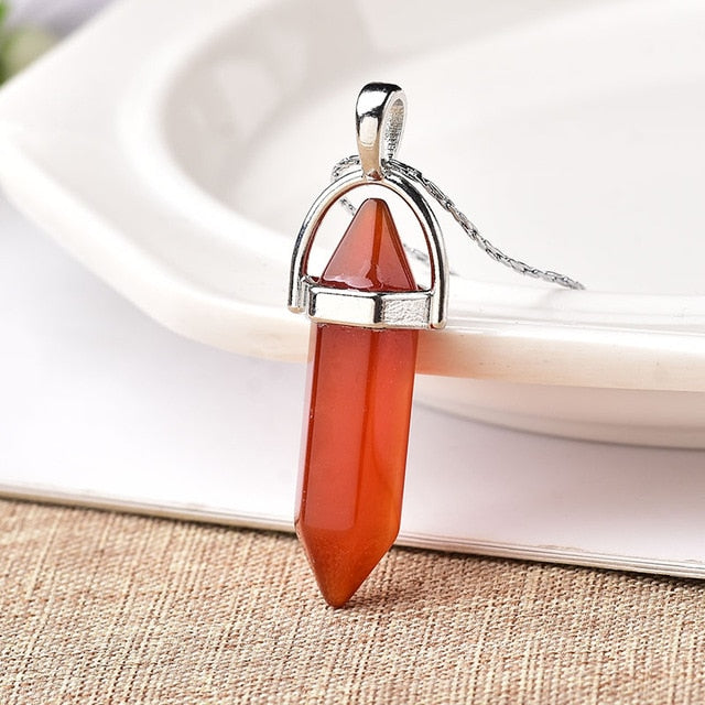 Natural Crystal Point Pendant