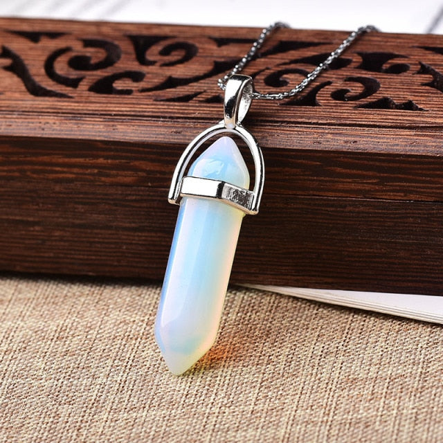 Natural Crystal Point Pendant