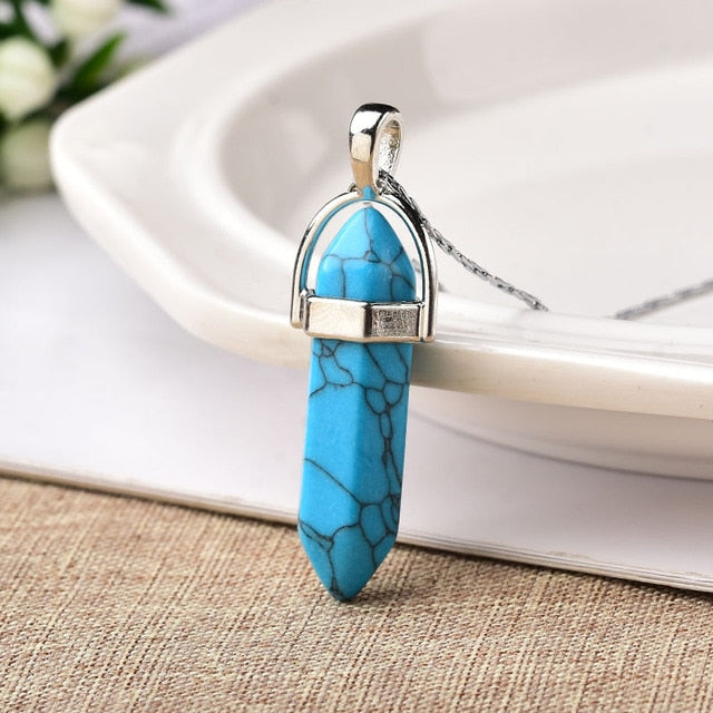 Natural Crystal Point Pendant