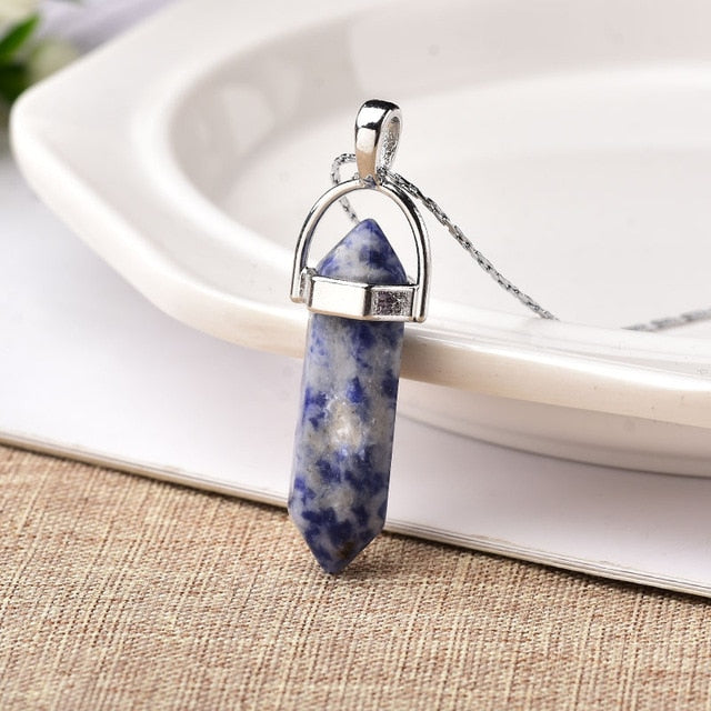 Natural Crystal Point Pendant