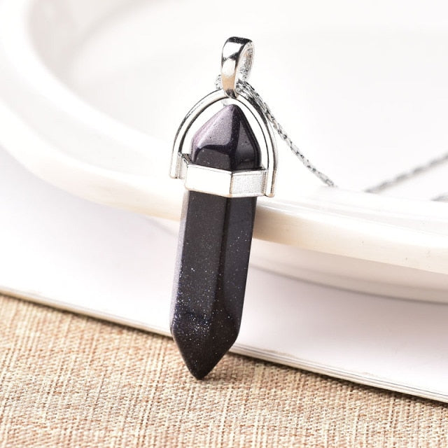 Natural Crystal Point Pendant