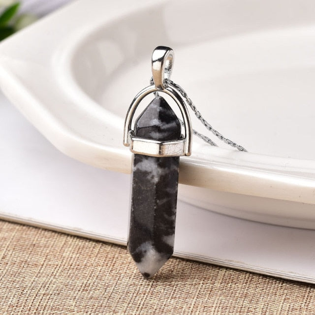 Natural Crystal Point Pendant