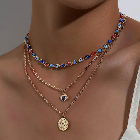 Evil Eyes Multilayer Necklaces