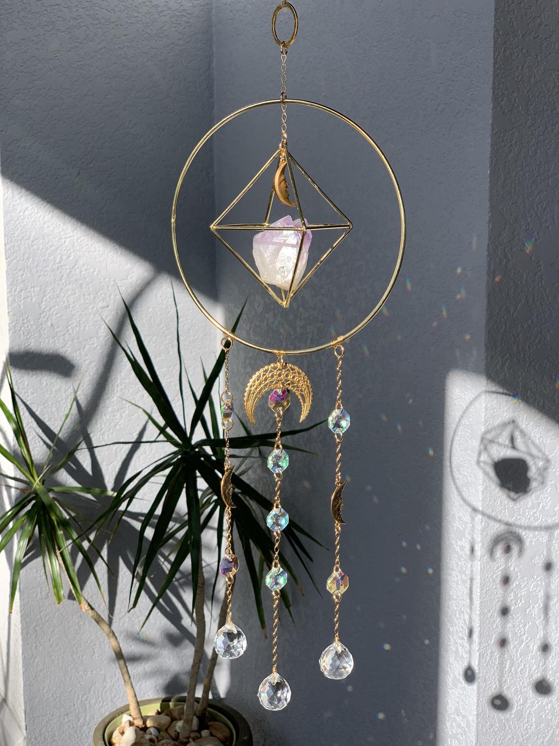 Angel Aura Quartztal Suncatcher