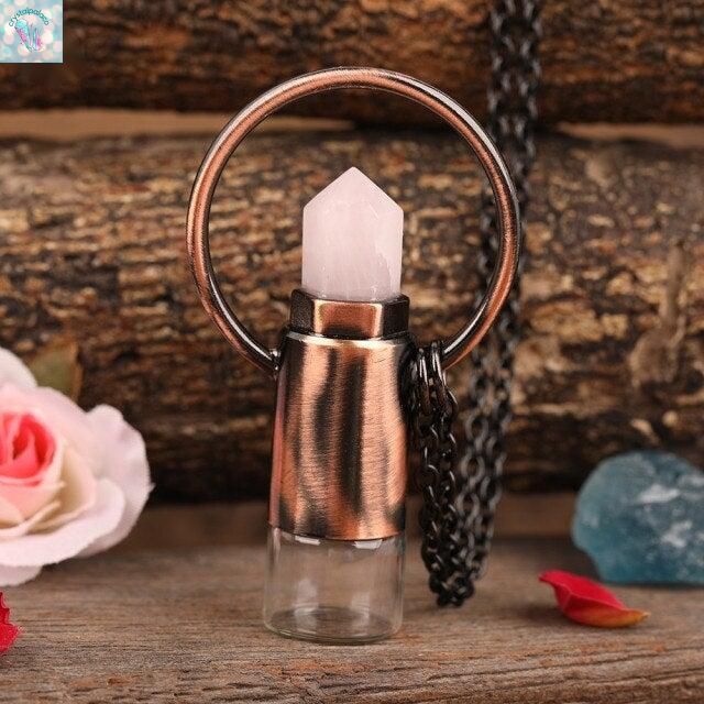 Perfume Bottle Pendant Necklace