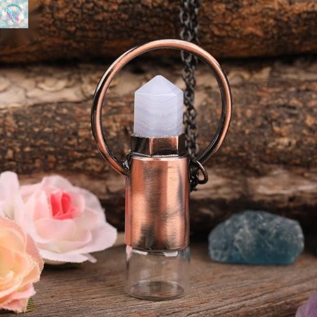 Perfume Bottle Pendant Necklace