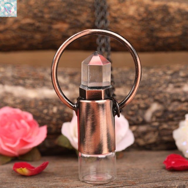 Perfume Bottle Pendant Necklace