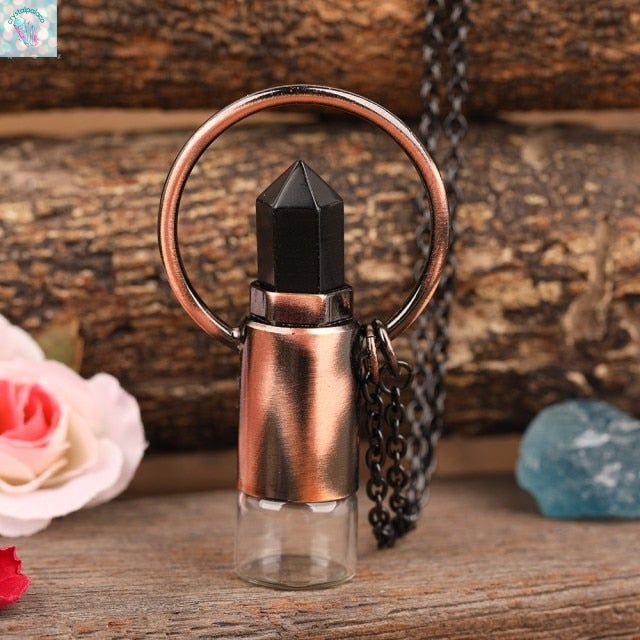 Perfume Bottle Pendant Necklace